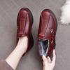 Women Vulcanize Shoes 2023 Winter Casual Slip On Fur Shoes for Women Waterproof Plush Print Shallow Mom Loafer