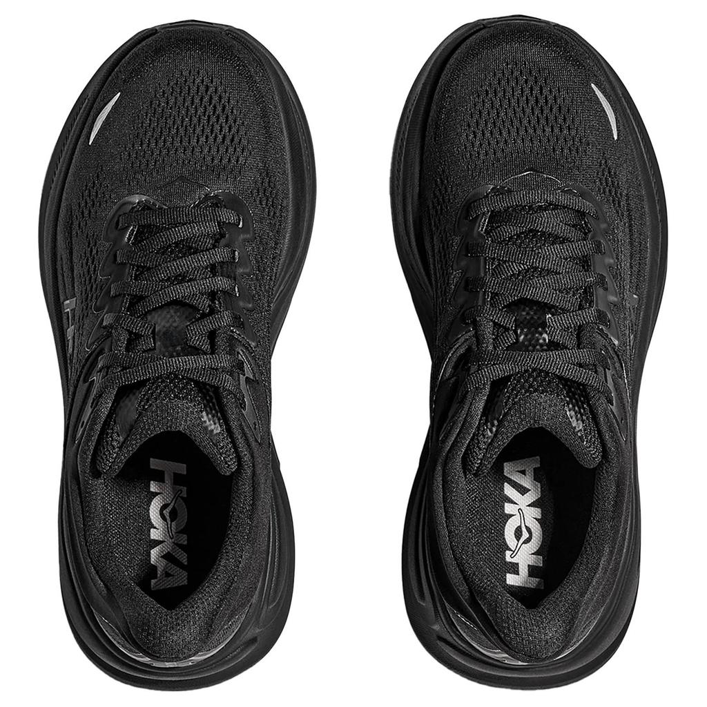 HOKA One One Bondi 9 Comfortable Versatile Durable Breathable Low-Top Long-Distance Running Shoes Women Sneaker Black 1162014-BBLC