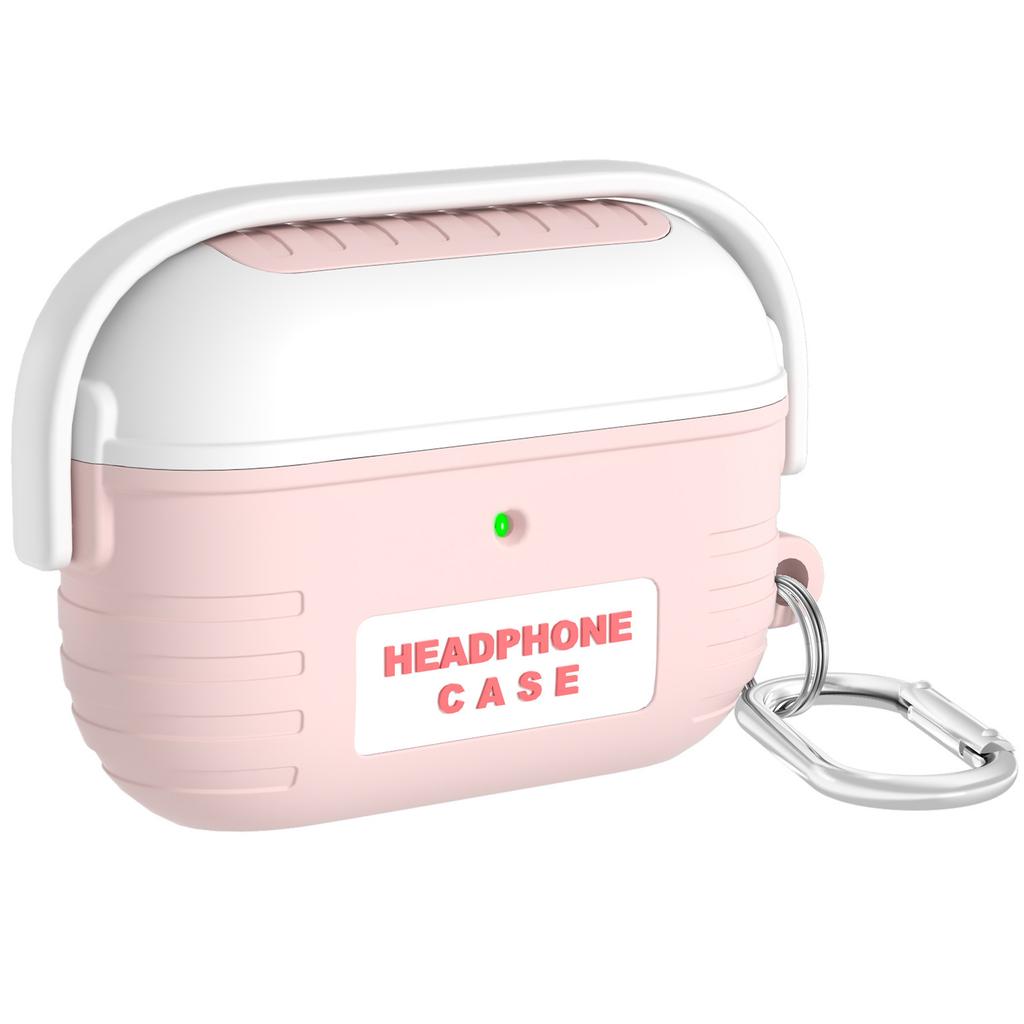 For Apple AirPods Pro 2/AirPods Pro Bluetooth-compatible Earphones Anti-Drop Silicone Case with Hanging Buckle