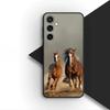 Чехол для телефона для Samsung Galaxy S25 S24 S23 FE Ultra Plus S7 Edge S25+ S23+ A56 5G Корпус Мягкий чехол Обои с бегущей дикой лошадью
