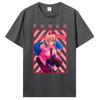 Футболка с аниме Harajuku Manga Power Графические футболки крутая модная женская хлопковая футболка унисекс Топ Ropa Hombre Camisetas Одежда унисекс