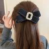 Plastic Women Vertical Clip Korean Style Ponytail Holder Fashion Bow Banana Clip  Daily