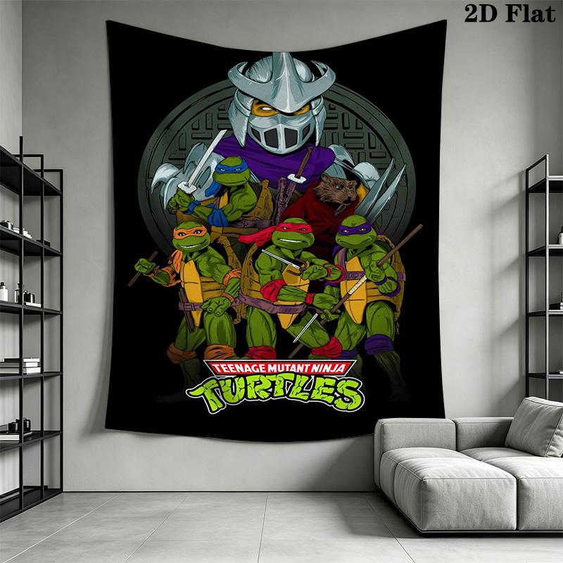 Mutant Turtles Urban Warriors Tapestry Fashion Print Background Cloth Wall Decoration Background Wall Hanging Cloth Home Decor