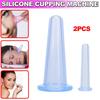 Kell 2x Facial Face Eye Silicone Cupping Vacuum Suction Lifting Massage Cups