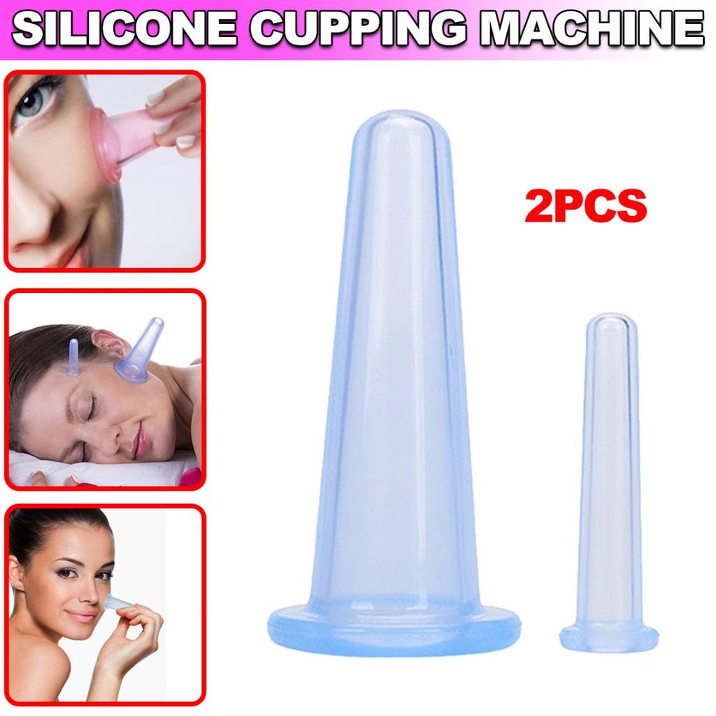 Kell 2x силиконовые чашки для лица, лица и глаз, массажные чашки с вакуумным присасыванием и лифтингом