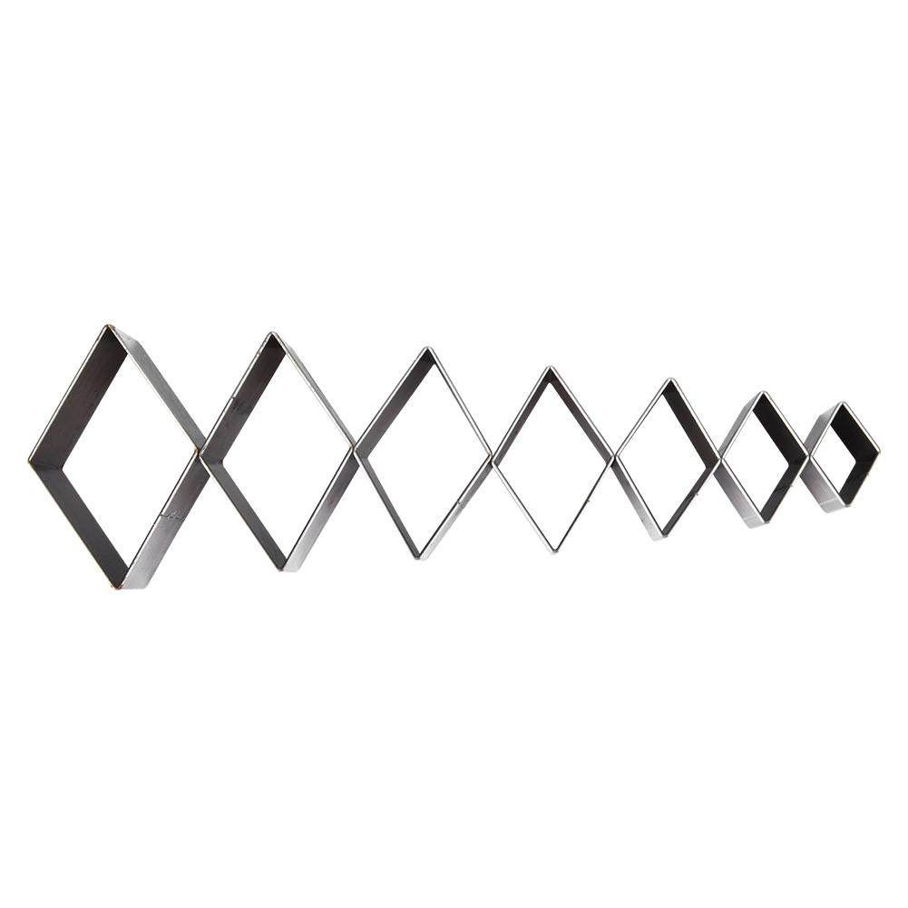 7 шт. 20 50 мм кожаная форма для резки ромбовидной формы штамп для резки кожи кожаные изделия