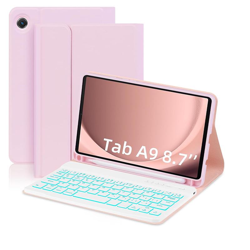 2025 Samsung Tab S 11-дюймовый чехол-клавиатура с подсветкой Bluetooth и съемной магнитной крышкой