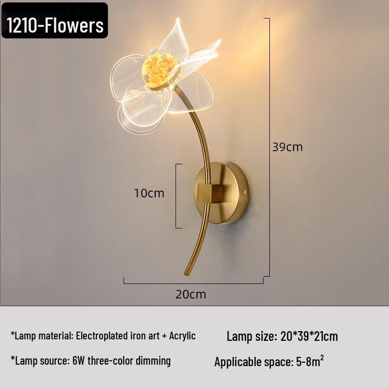 Кристальный Роскошный Настенный Светильник: Беспроводной прикроватный светильник для гостиной и коридора