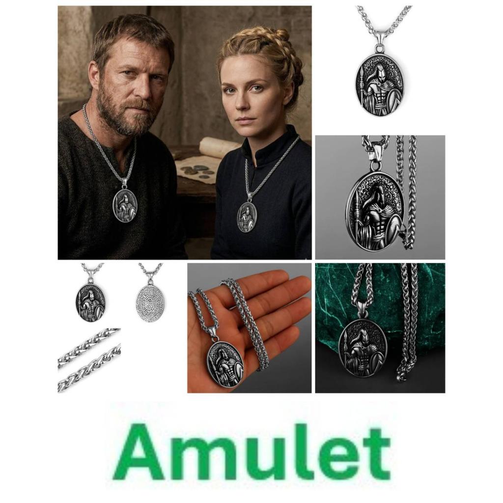 Vintage Retro Spartan Warrior Gladiator Pendant Necklace Chain Unisex Men Women Stainless Steel Fashion Gothic Amulet Talisman Jewelry