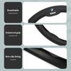 BBIH8 2026New Leather Fabric Car Steering Wheel Cover Valve Cap Accessories For BMW X1 X2 X3 X5 X4 X6 X7 iX3 F20 F10 F07 E70 E46 E90 E