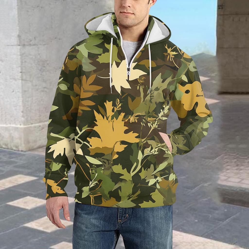 Весенне-осенняя мужская толстовка с воротником-стойкой на открытом воздухе, повседневные свитера, топы