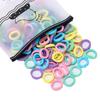 100 Pcs Hair Rubber Bands Excellent Elasticity Various Colors Reusable Hair Ties for Home Campus