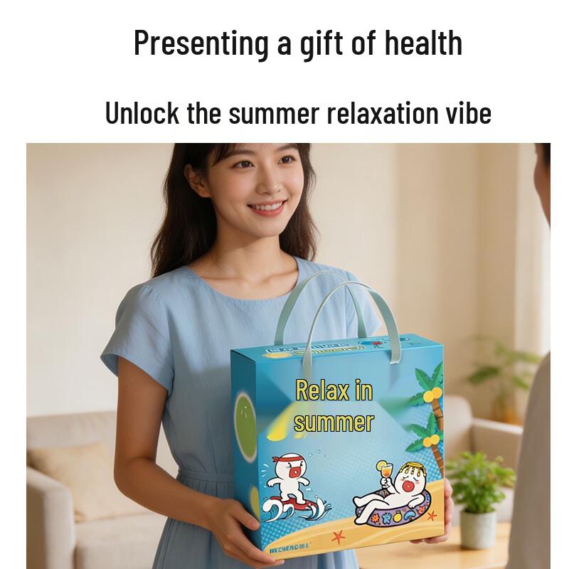 Hezheng Summer Herbal Gravity Sleep Mask Gift Set CN plug (adapter included)