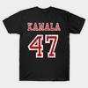 Men Black Print T-shirt Super Large TShirt Kamala Harris 47  2024 Election No-Cut Transfer Paper Print Cotton Tshirt