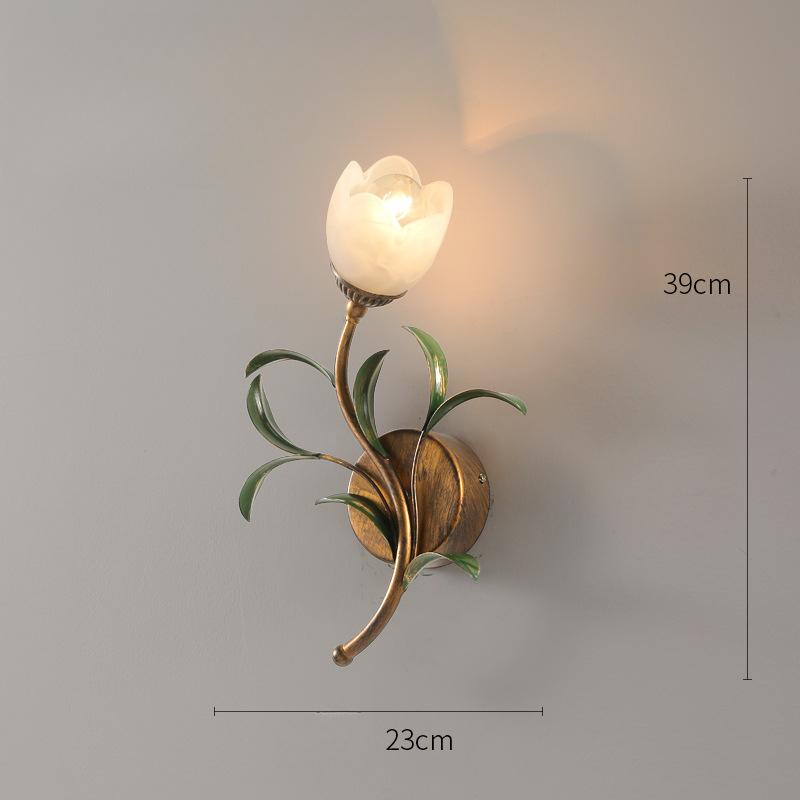 Настенный светильник с цветочным дизайном, креативные настенные светильники для гостиной, внутренние бра, декоративное освещение
