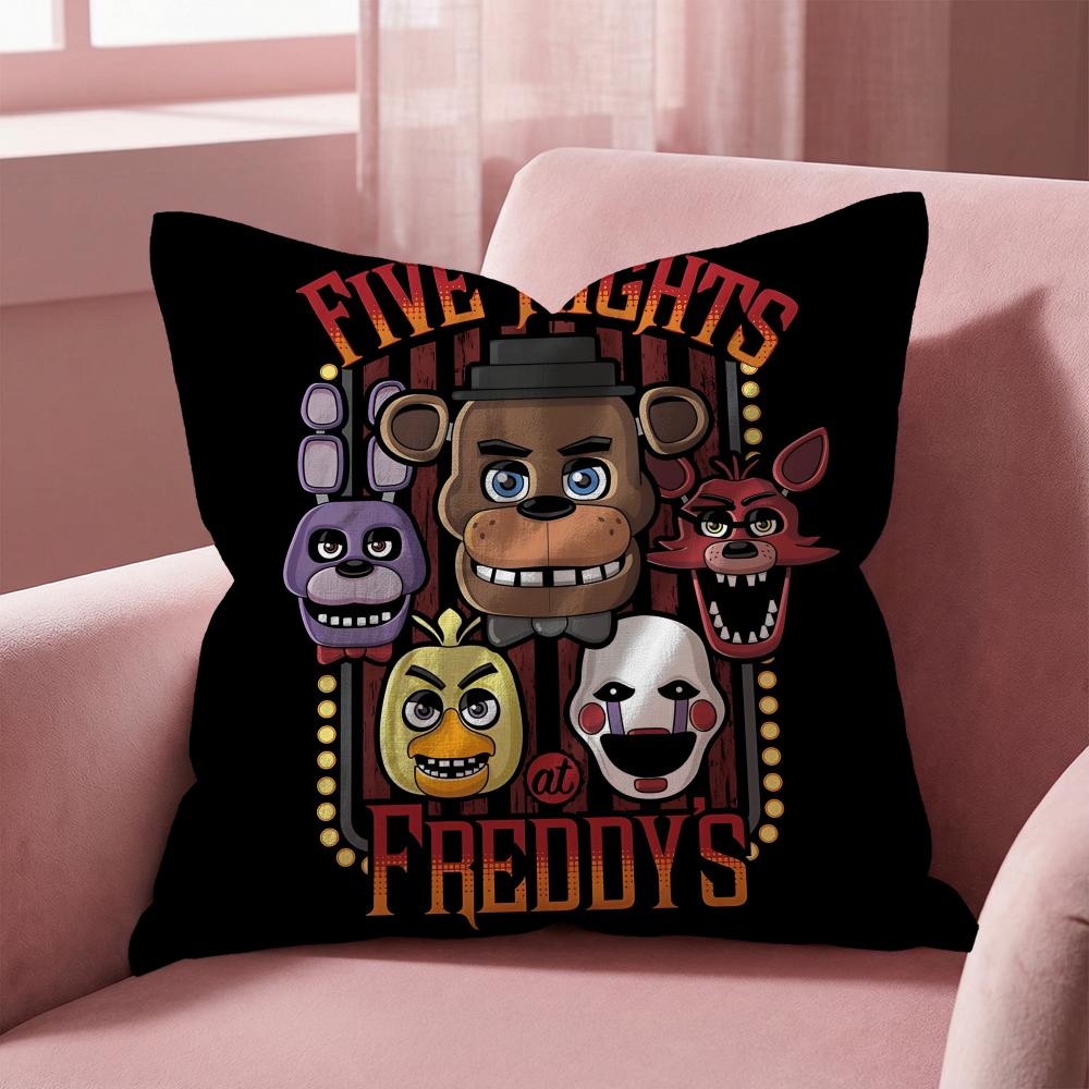 F-Five Nights at Freddy's ИГРОВАЯ Наволочка Мульти-Сценарная Наволочка для Дома и Автомобиля - Двусторонняя, Мягкая и Прочная для Ежедневного Использования