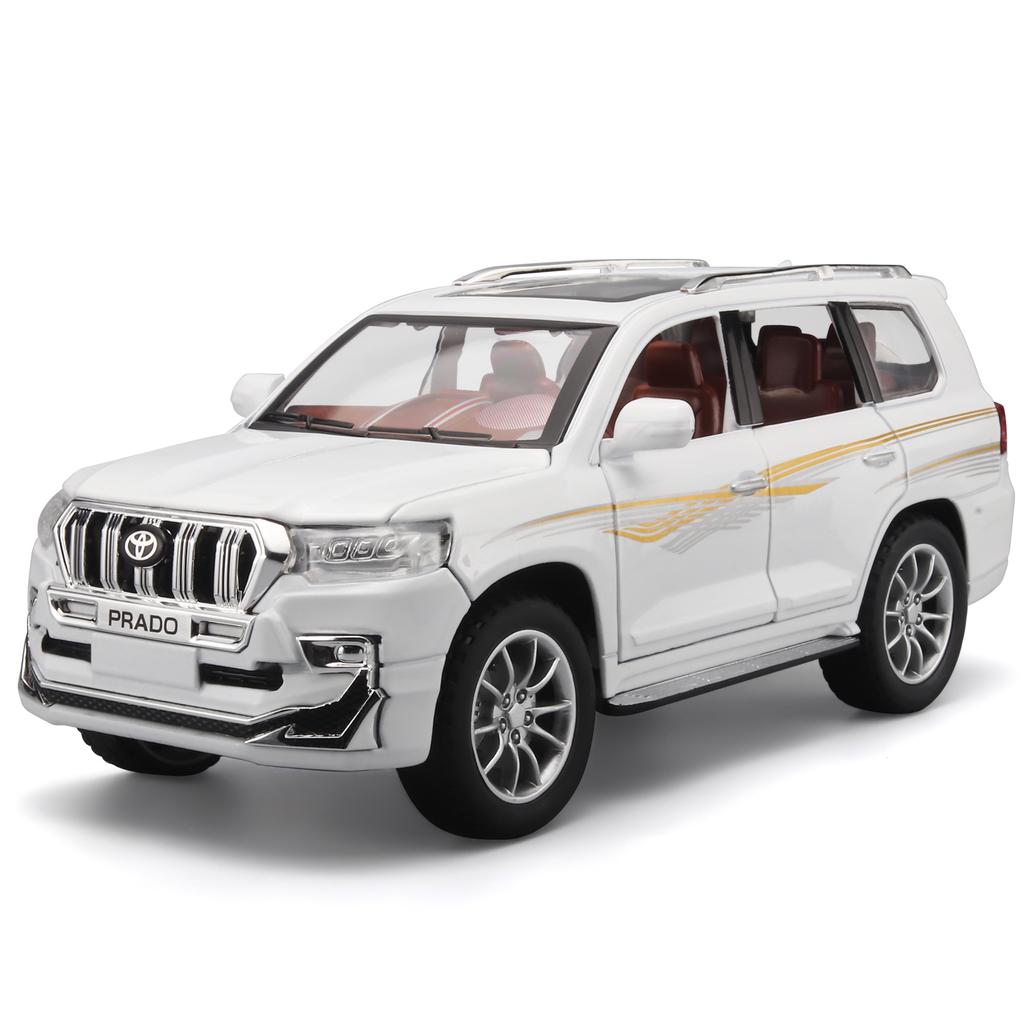 1/24 Toyota Prado литые игрушечные машинки и игрушечные машинки игрушечный внедорожник металлическая коллекция машинка моделирование LAND CRUISER модель машины детские подарки