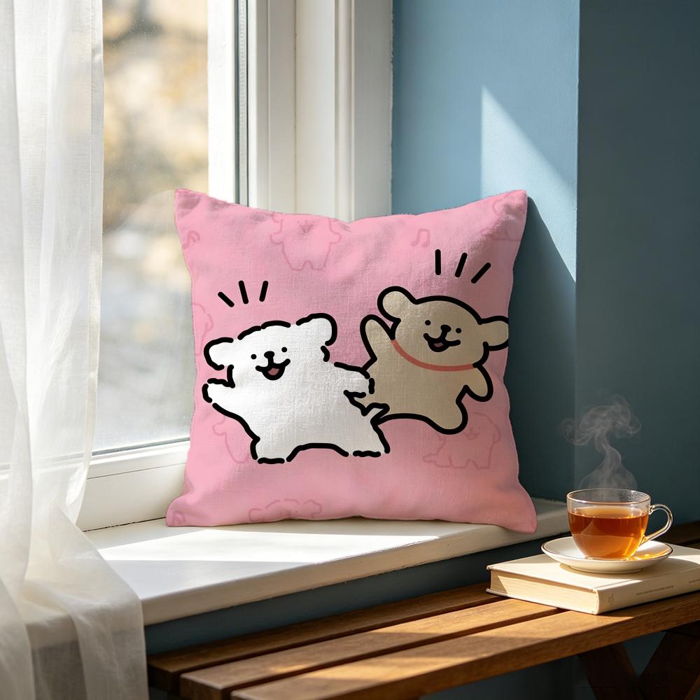 Brand LLine Friends Puppying Cushion Cover Cushion Cover Set Pcs x x x Pillowcase Decorative Sofa Home Decor