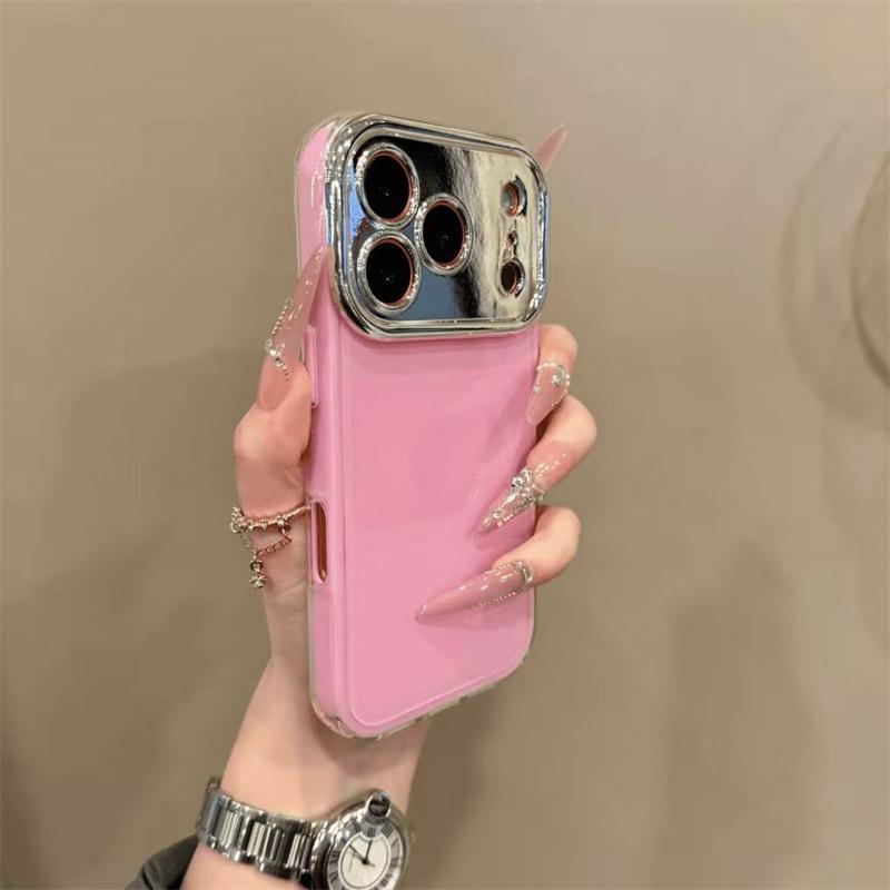 Чехол для айфона: Гальванизированная линза для iPhone 17 Pro, Совместима с 16 Pro, 15 Pro, 14 Pro
