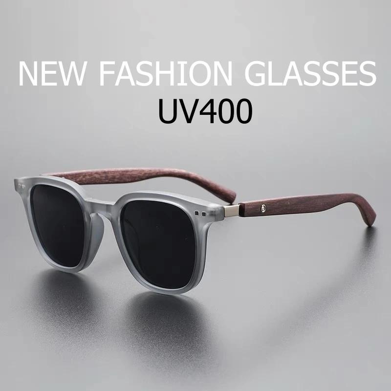 Унисекс Винтажные Квадратные Солнцезащитные Очки Деревянная Рамка UV400 Ультралегкие Солнцезащитные Очки для Мужчин Женщин Мода для Улицы