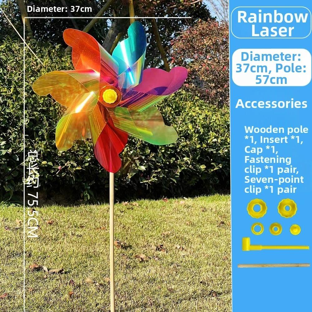 21/29/37cm Sunflower Windmill Multistyles Colorful Windmill Outdoor Party Picnic Decor
