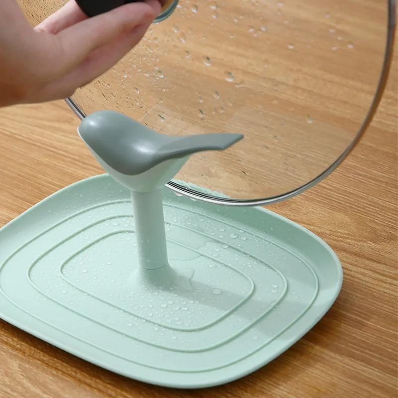 Подставка для крышки кастрюли, подставка для лопатки в форме птицы, многофункциональная подставка для кухонного органайзера