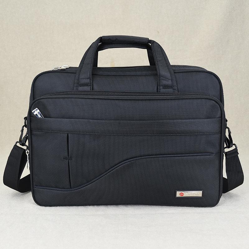 Мужской холщовый деловой портфель большой вместимости для ноутбука и документов — дорожная сумка-мессенджер.