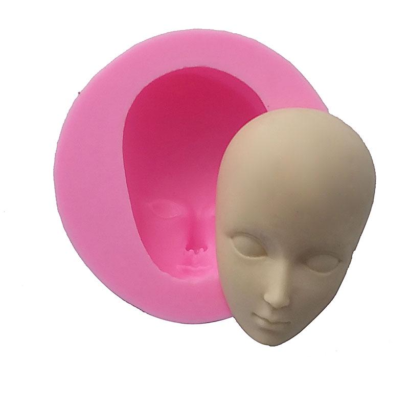 Форма силиконовая жаропрочная в виде детского лица. DIY