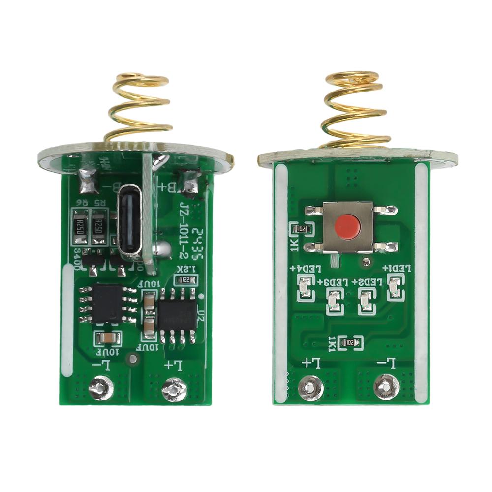 Type-c / Micro USB Двойная 6-8,4 В Литиевая Плата Драйвера Светодиода 10 Вт Для Фонарика С Печатной Платой Схемы Выключателя