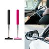 Car Rearview Mirror Wiper Portable Telescopic Auto Glass Squeegee Cleaner Long Handle Glass Mist Cleaner Water Removal Car Cleaning Tool