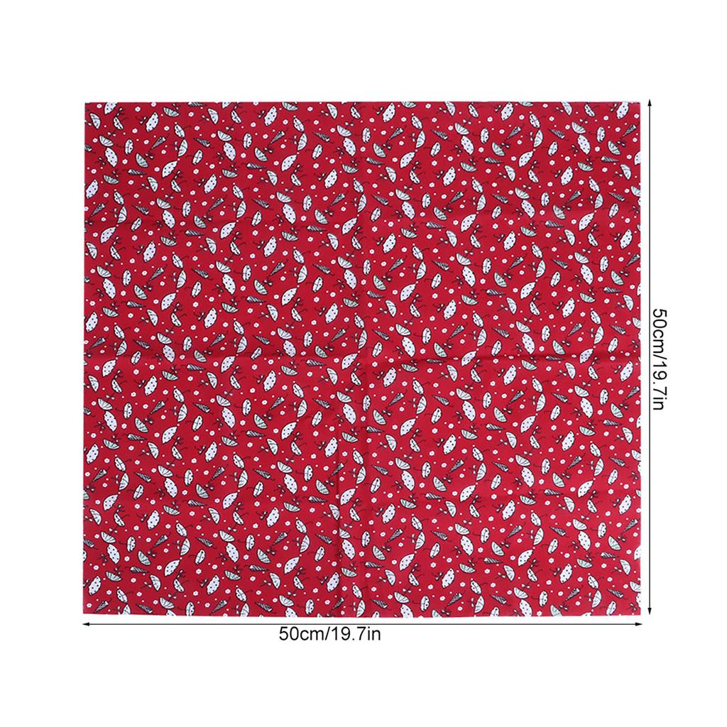 5 шт./компл. DIY Handcraft Хлопковая Ткань для Рукоделия Мягкая Швейная Лоскутная Ткань С Набивным Рисунком Набор 50x50 см Красный