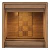 Buddhist Altar Shop Takita Shoten Buddhist Altar Modern Mini Buddhist Altar Square Walnut 11 Height X Width 33cm Compact Furniture Style Altar No.