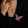 Butterfly Shape Brooch Corsage Sparkling Decoration Gift for Women Girls Fashion Rhinestone Accessory for Christmas Wedding Birthday