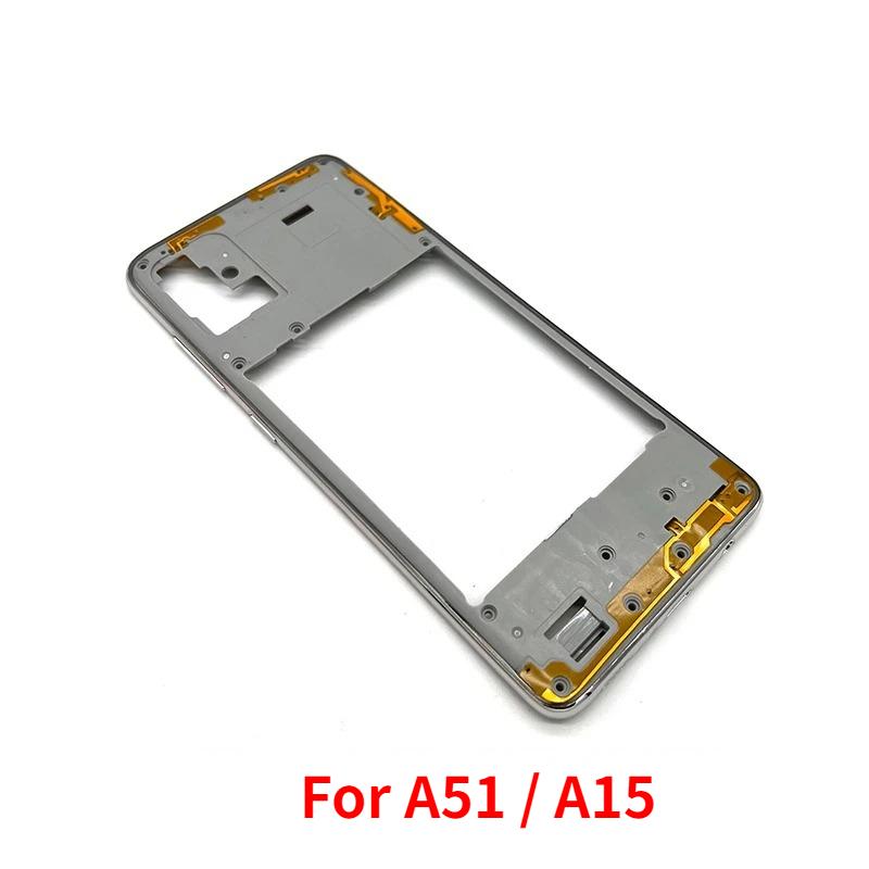 For Samsung A51 A515 Middle Frame Housing Bezel Plate With Side Button