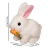 Realistic Bunny  with Sounds & Movements Walking Rabbit Educational  Jumping Twitching Shaking Ears Easter Gifts for Kids
