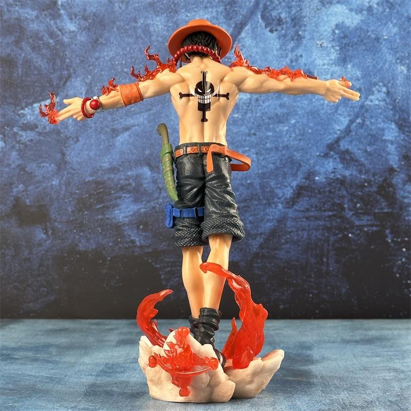 26 см Аниме One Piece Фигурка Эйса Портгас Д. Эйс Фигурка Действия ПВХ Статуэтка Коллекционная Модель Игрушки для детей Рождественские Подарки
