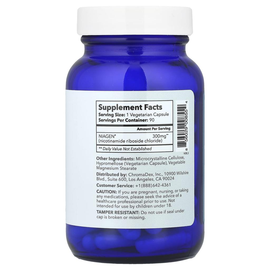 Nicotinamide Riboside Chloride, 300Mg, 90 Veggie Caps