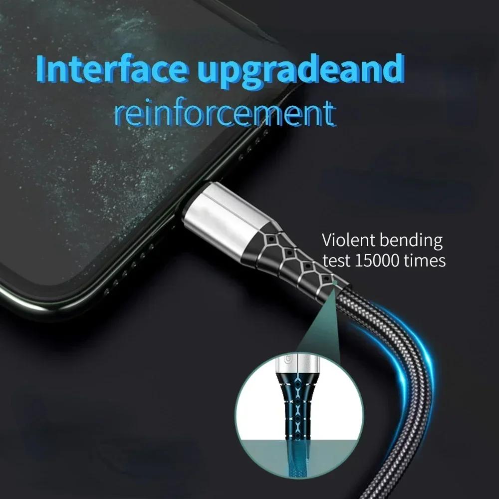 30 см короткий USB-кабель Type C Lightning USB C быстрая зарядка кабель для передачи данных для iPhone 14 13 Xiaomi телефон портативный USB-кабель