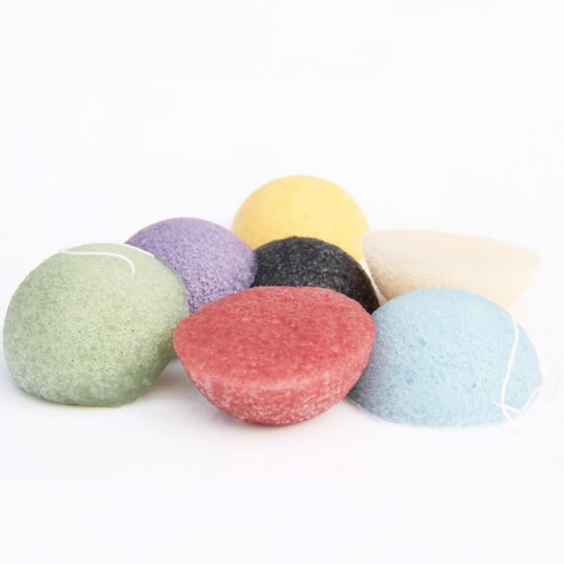 Mini Face Washing Cleansing Sponge Natural Konjac Konnyaku Facial Puff Face Care Sponge Cosmetic Makeup Beauty Tools Accessories