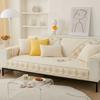Embroidered Sofa Protector Slip Resistant Cushion Cover Full Coverage Simple Style All Season Use
