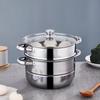 Двухъярусная пароварка из нержавеющей стали Yibo Borui YP-8194