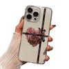 Мягкий чехол с сердечком и розой для iPhone 17 Pro Max, совместимый с iPhone 13 Pro/16e/15/13/14