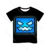 Angry Geometry Dash 3D Print T Shirts Boys Girls Cartoon Anime Tshirts Toddler Kids Game T-shirts Children Tee Tops Camiseta