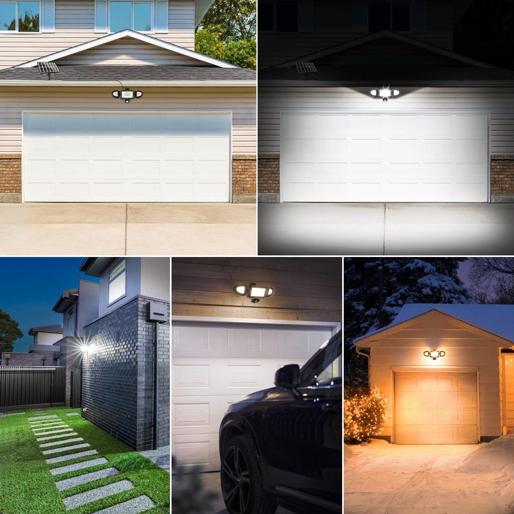 Solar Light, Outdoor Motion Sensor Light, Security Light, Solar Powered, No Electricity Cost, IP66 Waterproof, High Brightness, Automatic OnOff,