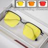 Luxury Metal Frame Blue Light Blocking Glasses Night Vision Goggles New Orange or Red Lens Eyewear for Competitive Game Computer