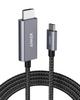Anker Heavy Duty Nylon HDMI Cable Compatible with MacBook MacBook Air iPad Pro Galaxy and Other Devices USB-C & (1.8m Black) [4K Compatible] Pro/Air