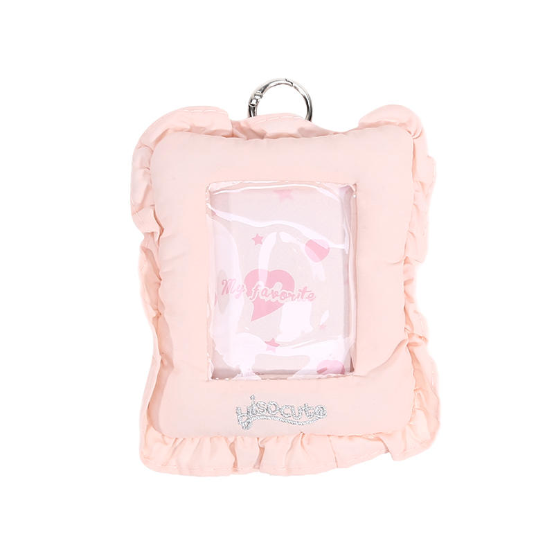 3 Inch Dopamine Cute Photo Card CaseSmall Item Storage Pouch Soft Pillow Shaped Photocard Holder K-Pop Idol Card Sleeve Bag Pendant