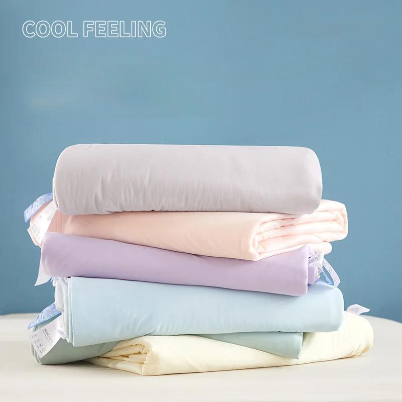Cooling Blankets Smooth Air Condition Comforter Lightweight Summer Quilt Cool Feeling Fibre Skin-friendly Breathable