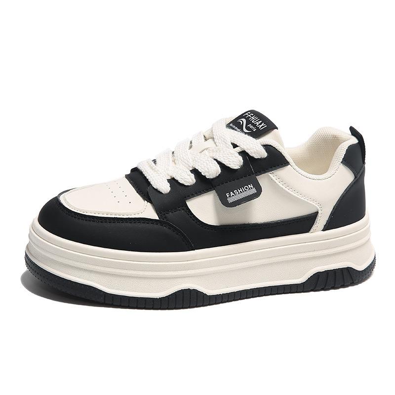 Board Shoes Women's Versatile Spring and Autumn Platform Muffin Winter New Casual Black Sports White Shoes