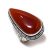 Red Carnelian Gemstone Handmade 925 Sterling Silver Jewelry Ring Size 7.5 S9r57